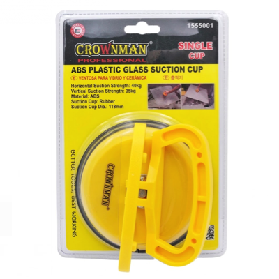 CROWNMAN SINGLE SUCTION CUP Professional ABS Plastic Glass Lifter 1555001